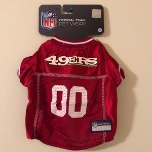 San Francisco 49ers #00 NFL Officially Licensed Dog Jersey
